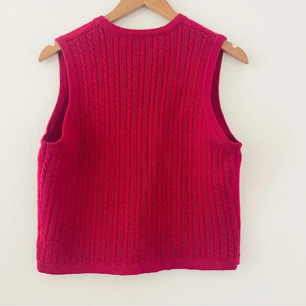 Pendleton Vintage Wool Red Vest